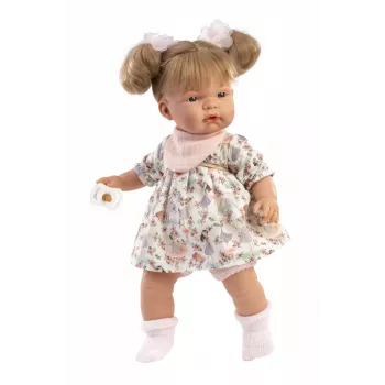Boneca Llorens Joelle, 38 cm Boneca chorona com características realistas e corpo macio