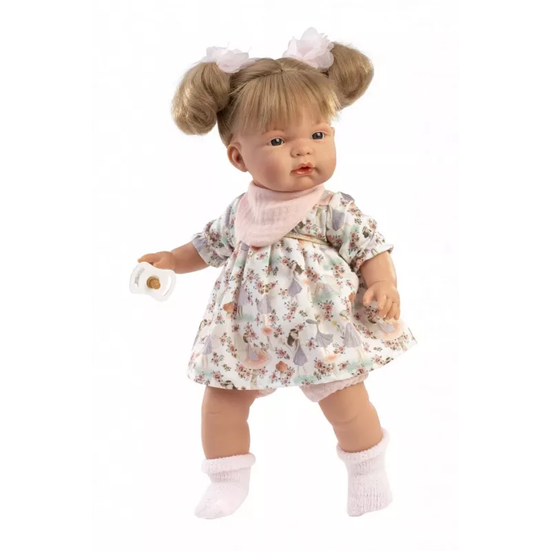 Boneca Llorens Joelle, 38 cm Boneca chorona com características realistas e corpo macio