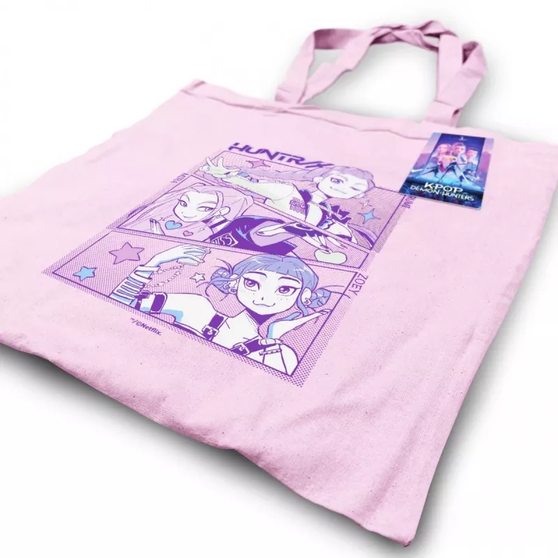 Saco tote rosa K-POP Demon Hunters