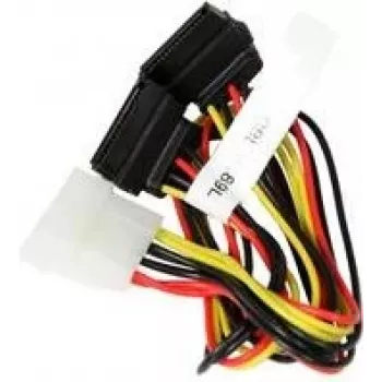 Super Micro Supermicro - Fonte de alimentação - Fonte de alimentação interna, 4 pinos (M) para alimentação SATA (W) - 30 cm (CBL-0289L)