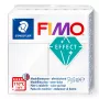 Massa de modelar FIMO effect branco translúcido 8010-014 — efeito branco translúcido, massa de polímero macia, barra de 57 g