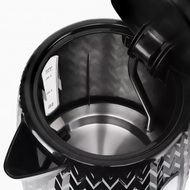 Chaleira elétrica NELO, capacidade de 1,7 l, 2000 W, preta