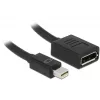 Cabo DisplayPort DeLOCK 65554 Mini DisplayPort 0,21 m preto