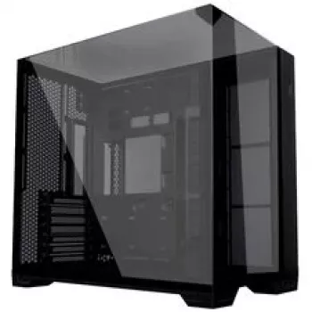 Bundle de caixa de PC Lian Li O11 Vision Compact + 3x ventoinhas UNI FAN SL-INF 120 Reverse Blade - preto