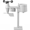 Bresser 7002580 Weather Center 5-in-1 estação meteorológica digital Wi-Fi com sensor profissional, ecrã de 5,7″, alimentação elétrica, preta