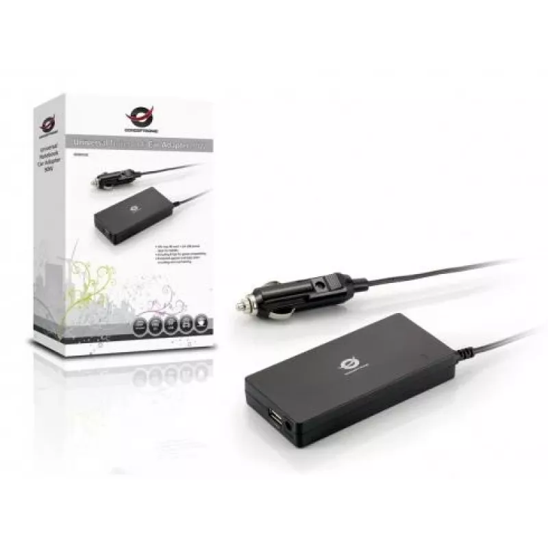 Fonte de alimentação de automóvel Conceptronic CNB90CAR 90 W preto