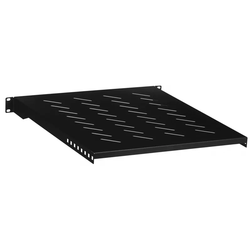 Lanberg AK-1005-B prateleira fixa de 19 polegadas, 1U, 483x500 mm, para armários de 800 mm, 25 kg, preta
