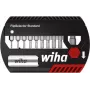 Conjunto de bits para chave de fendas Wiha FlipSelector Standard, 11 peças, bits de poliamida de 25 mm, encaixe sextavado de 1/4 polegadas (25,4/4 mm)