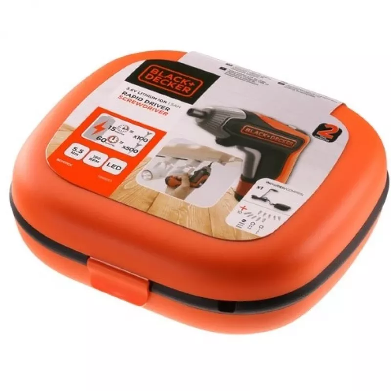 Aparafusador Black & Decker BCF611CK-QW 180 rpm, 5,5 N⋅m, 3,6 V