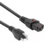 Cabo de alimentação ACT macho EUA - C13 IEC Lock preto 2 m PC1063 120V 10A
