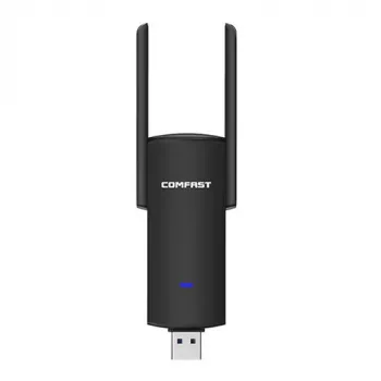 Adaptador USB Wi-Fi Comfast CF-924AC-V2 1300 Mbit/s dupla banda 2,4 GHz/5 GHz