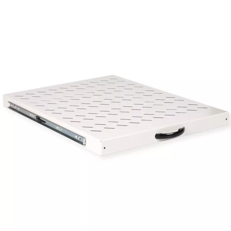 Prateleira deslizante para rack ROLINE 19 polegadas 1U extensível 550 T 25 kg cinzento