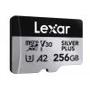 Cartão de memória microSD 256GB C10 A2 U3 V30 205/150MB/s Silver Plus