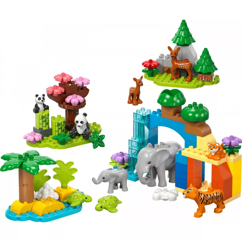 LEGO DUPLO Town Famílias de Animais Selvagens 3 em 1 10446 – 92 peças, a partir dos 2 anos, 200×220×340 mm