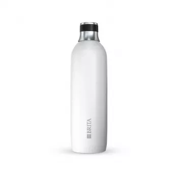 Brita sodaTRIO 1046735 garrafa para carbonatador, aço inoxidável, 1 l, branca