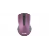 Rato ótico simétrico sem fios 2,4 GHz, 3 botões, Violeta