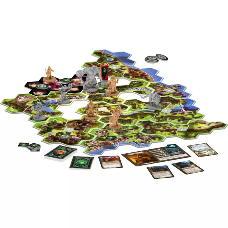 Asmodee O Senhor dos Anéis: Viagem pela Terra Média, jogo de tabuleiro