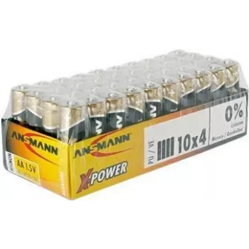 Pilha AA ANSMANN 5015681-888 1,5V pack de 40 – células alcalinas standard