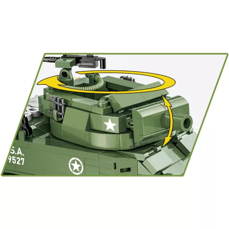 Blocos de construção COBI H.M.C M8 Scott 525 peças Segunda Guerra Mundial