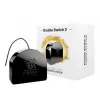 Relé elétrico Fibaro FIBEFGS-223 preto — 230 V AC, 10 A, IP20, 42×38×20 mm