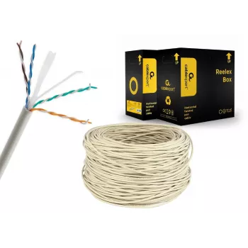 Cabo de rede Gembird UPC-6004SE-SOL Cat6 RJ-45 em rolo, 100 m, cinzento