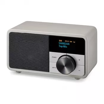 Rádio de mesa Sangean DDR-7 Glacier Silver com sintonizador digital e Bluetooth