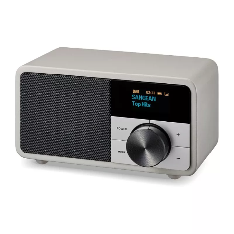 Rádio de mesa Sangean DDR-7 Glacier Silver com sintonizador digital e Bluetooth