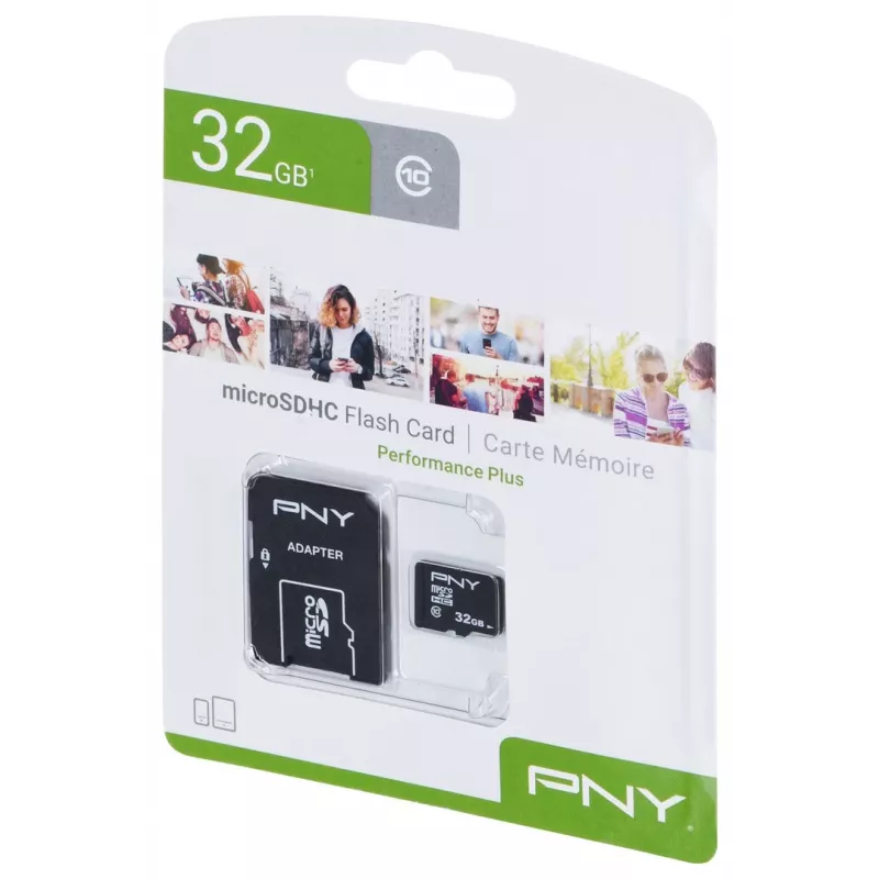 MicroSDHC PNY Performance Plus 32 GB Classe 10 P-SDU32G10PPL-GE