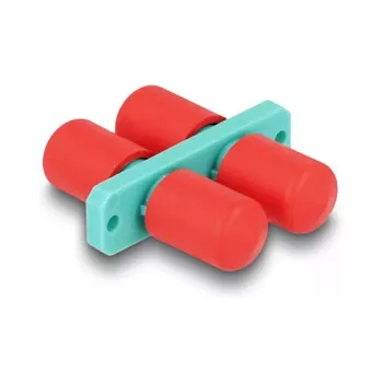 Acoplador de fibra ótica DeLOCK ST duplex conector fêmea para conector fêmea ST duplex água