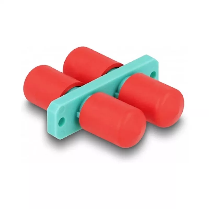 Acoplador de fibra ótica DeLOCK ST duplex conector fêmea para conector fêmea ST duplex água