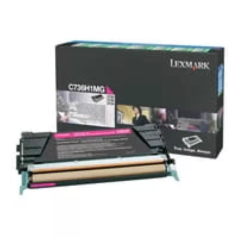 Lexmark - Cartucho de toner - Alta capacidade - 1 x magenta - 10000 páginas - LRP / LCCP (0C736H1MG)