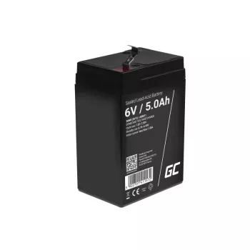 Bateria UPS Green Cell AGM11 6 V 5 Ah chumbo-ácido (VRLA) bateria individual, 70×100×47 mm, 780 g