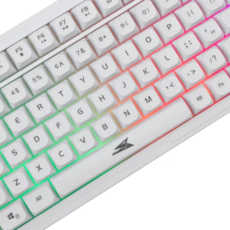 Conjunto teclado e rato Baracuda BGC-012 Orca White – conjunto de teclado e rato branco