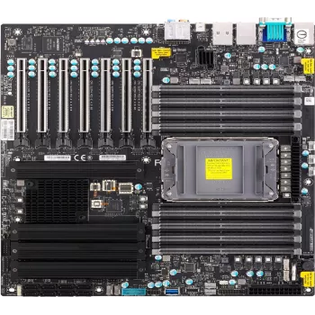 Super Micro SUPERMICRO X12SPA-TF - Motherboard - ATX estendido - Socket LGA4189 - Chipset C621A - USB-C Gen2, USB 3.2 Gen 1, USB 3.2 Gen 2, USB-C Gen 2x2 - 10 Gigabit LAN, Gigab