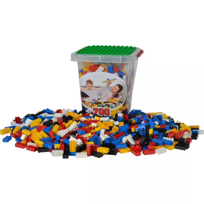 Blocos de construção Simba-Dickie 104114200 — 700 peças, várias cores, para crianças a partir dos 3 anos