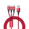 Cabo UNITEK C4049RD USB 1,2 m USB A USB C/Micro-USB B/Lightning vermelho