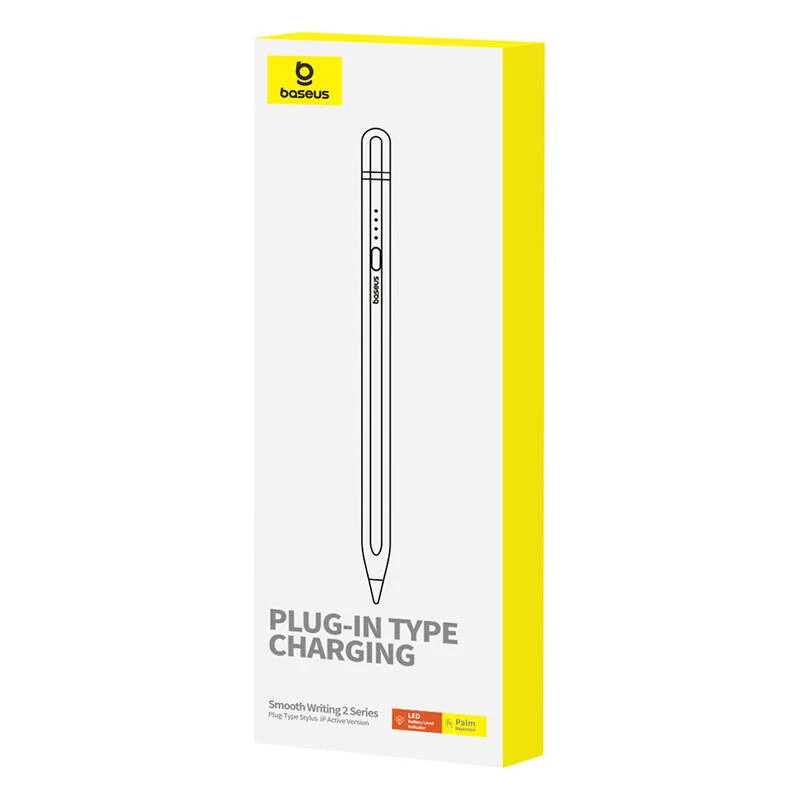 Stylus Baseus Smooth Writing Series carregamento plug-in Lightning, Branco