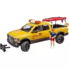 Veículo de resgate de brinquedo com figura BRUDER 02506 — plástico ABS, idade recomendada 4+