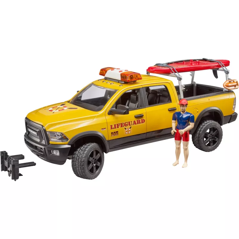 Veículo de resgate de brinquedo com figura BRUDER 02506 — plástico ABS, idade recomendada 4+
