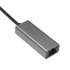 Adaptador USB-C para Gigabit Ethernet Akyga AK-AD-65, RJ45, 15 cm, prateado