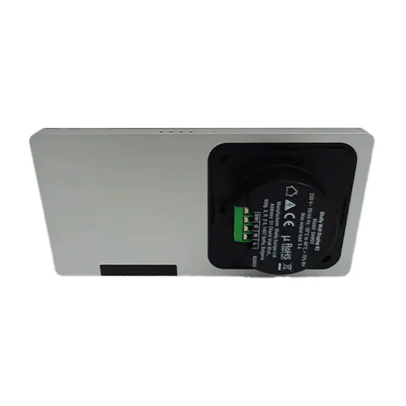 Shelly Wall Display X2 painel de controlo, Wi-Fi, Bluetooth, prateado + BLU H&T marfim