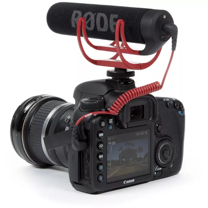 VideoMic GO, microfone preto/vermelho
