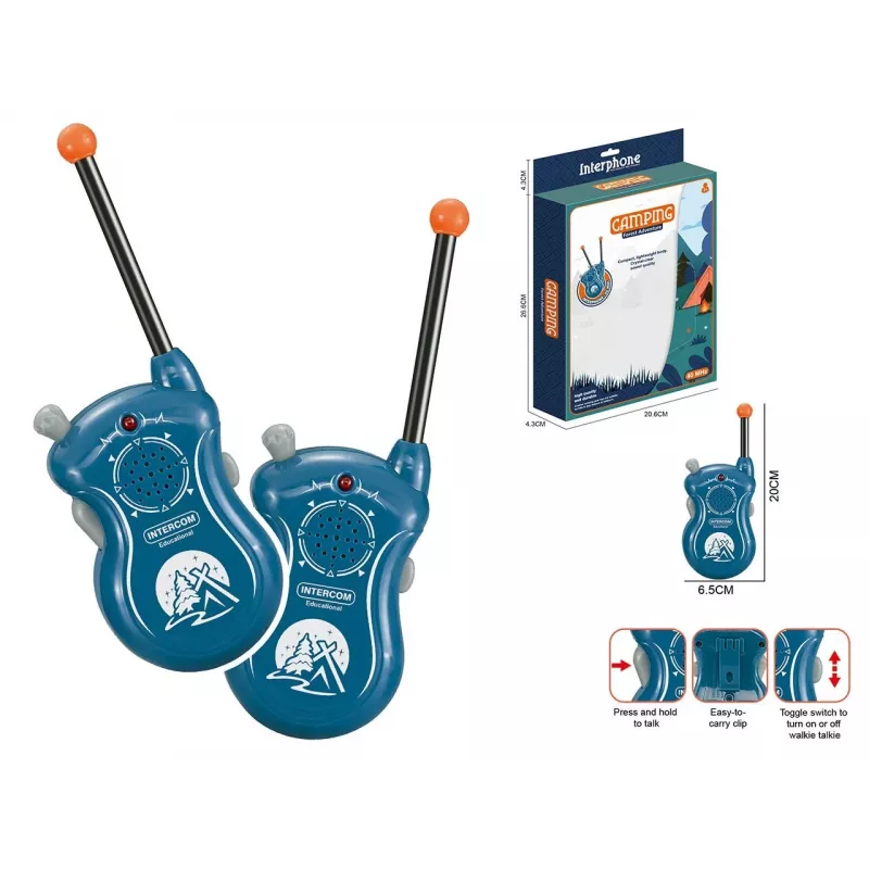 Conjunto de walkie-talkies de 2 vias Madej 011776 — 16 canais, rádios de comunicação para crianças
