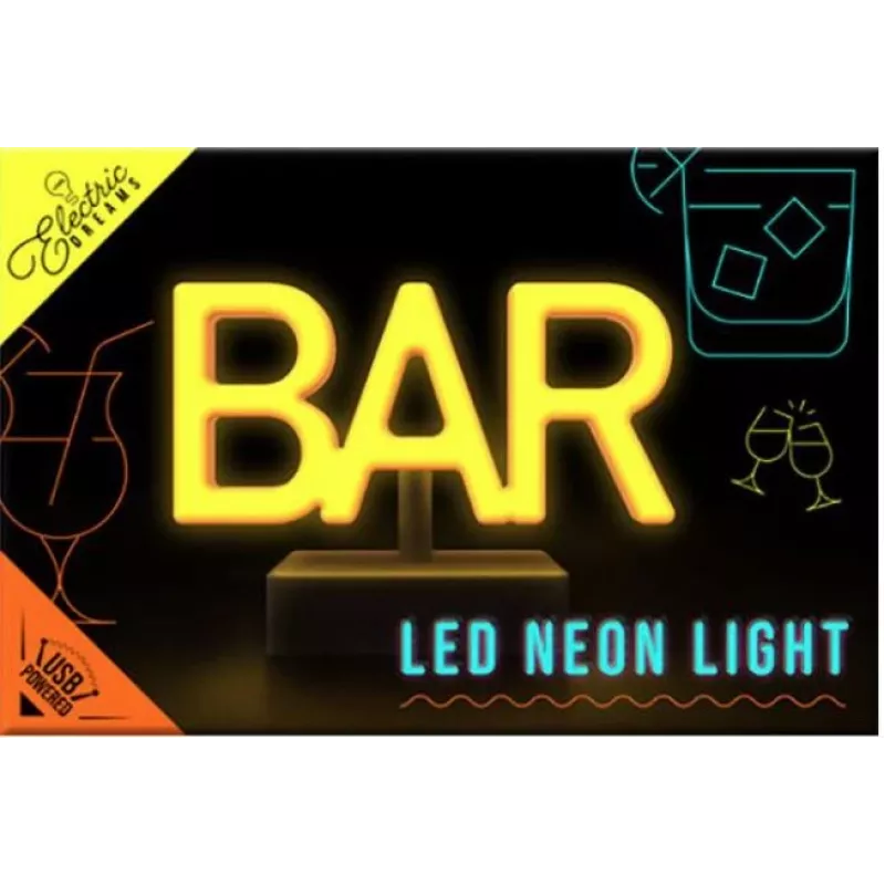 Luz LED de pé Paladone Bar Neon