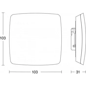 Detetor de presença Steinel True Presence UP KNX 056339 IP54 deteção de 360°