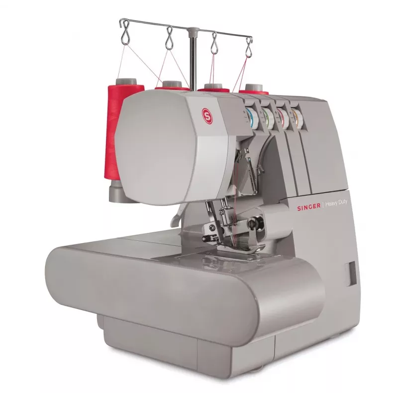 Máquina de costura overlock SINGER 14HD854 Heavy Duty elétrica 120 W Cinzento