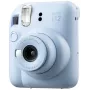 Máquina fotográfica instantânea Fujifilm Instax Mini 12 azul — impressões 86 x 54 mm, distância focal 60 mm, obturador eletrónico