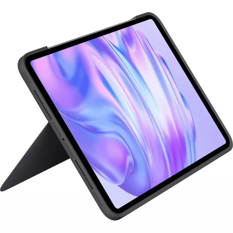 Teclado Logitech Combo Touch QWERTY dinamarquês finlandês norueguês sueco Smart Connector graphite