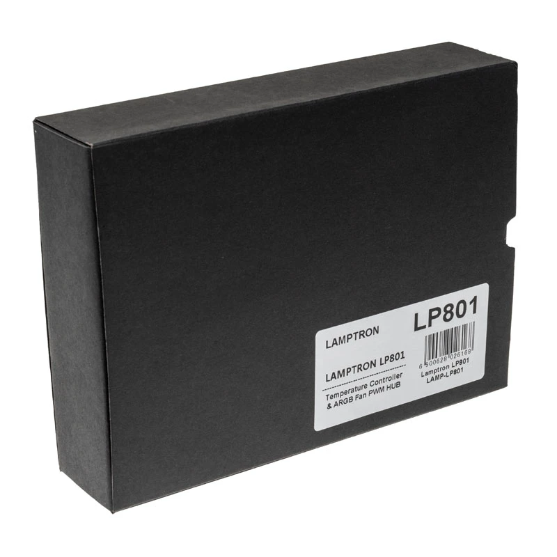 Controlador de ventoinhas Lamptron LP801 com ecrã