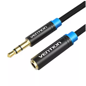 Cabo de áudio Vention 3,5 mm ficha–conector fêmea VAB-B06-B500-M 5 m preto